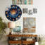 Horloge chiffres en vortex cosmique - horloge murale moderne en verre 12 po