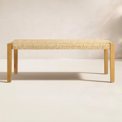 Solid Wood Acacia Outdoor Bench