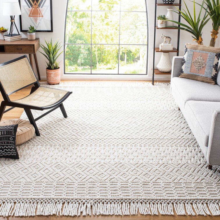 Litchfield Handmade Flatweave Wool/Cotton Area Rug in Cream Langley Street Rug Size: Rectangle 5' x 7'6