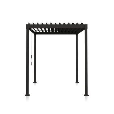 80S Steel Frame Pergola with Adjustable Louvred Roof