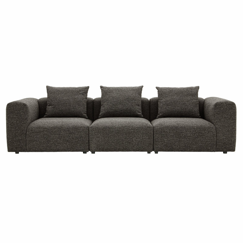 3 Seater Sofa & Chaise, Grey