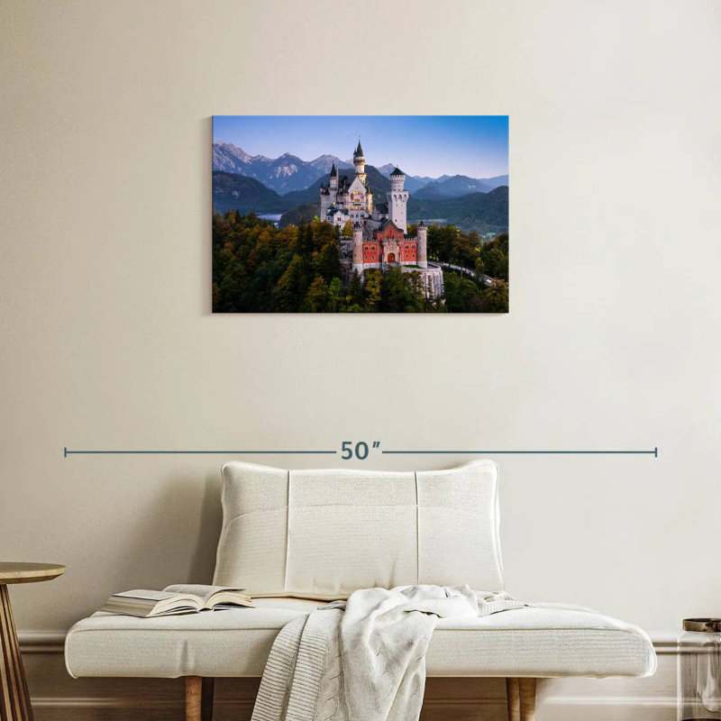Lilie Scenic Neuschwanstein Castle, H 20 po x l 30 po