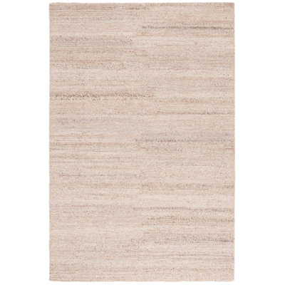 Natura 462 Hand Woven Wool/Cotton No Pattern Rug in Beige