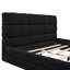 Grand lit plateforme tapissier, noir-380344601