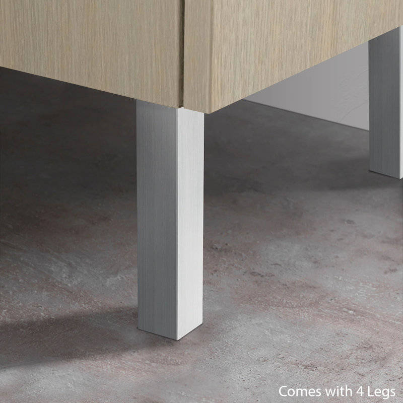 Alba 60cm 2 Drawer Basin Unit, Oak