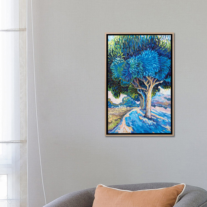 Trees, 66.04 cm H x 45.72 cm W x 4.445 cm D, Natural Wood