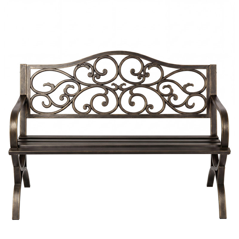 Outdoor Bench, 86.9cm H x 127cm W x 53cm D