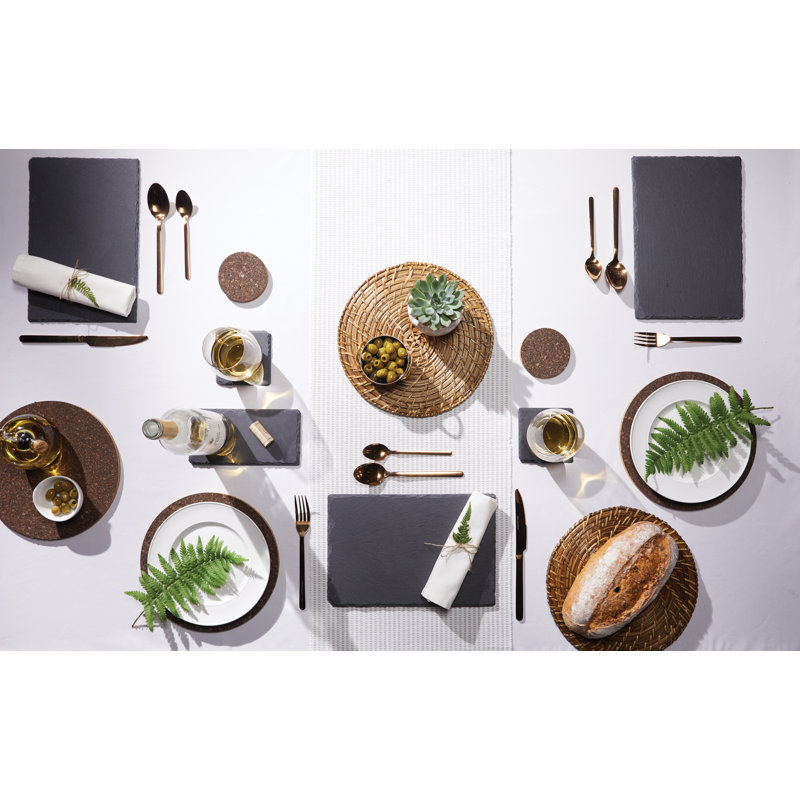 Slate Solid Colour Rectangle Placemat