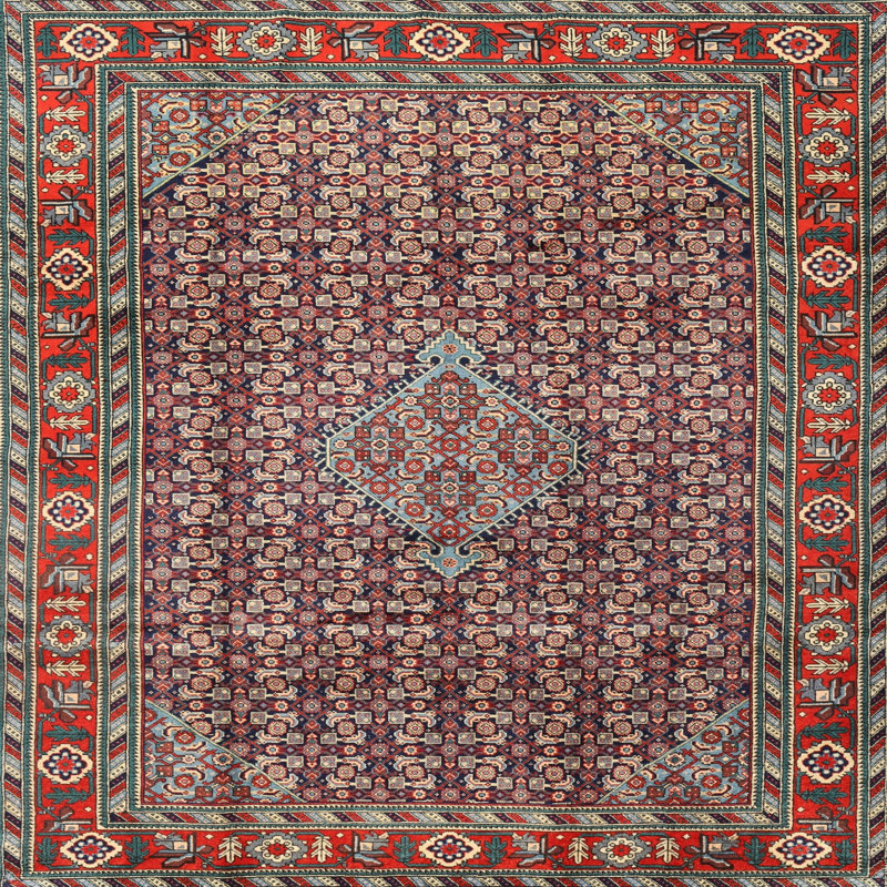 Oriental Indoor Rug, Square 5'