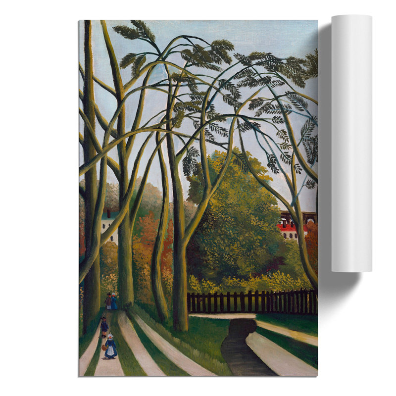 The Banks Of The Bievre by Henri Rousseau - No Frame Painting, 59cm H x 42cm W x 0.1cm D
