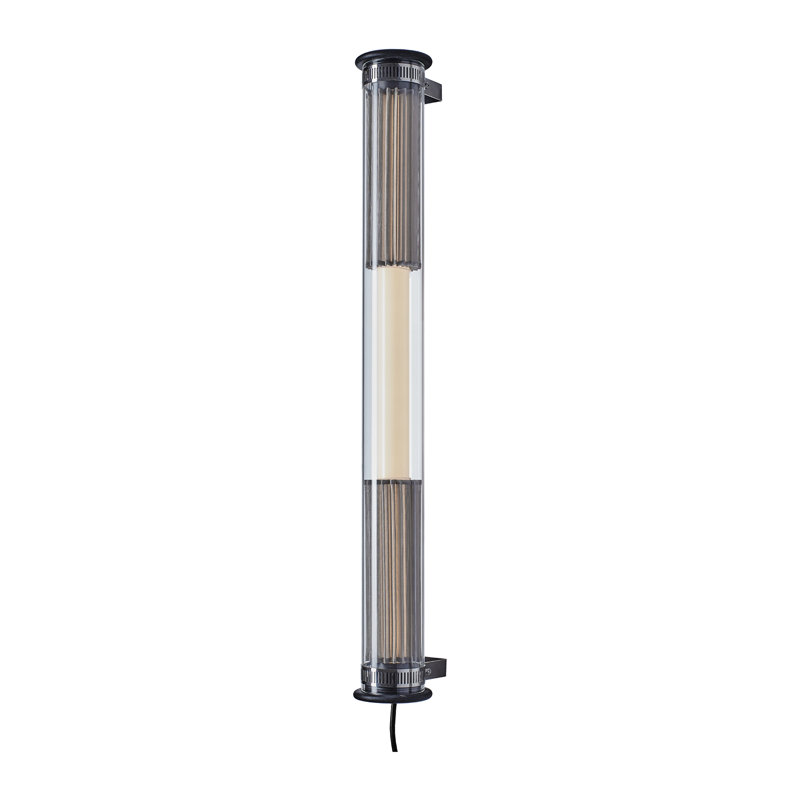 1 - Light LED Flush Mounted Sconce, Silver/Clear