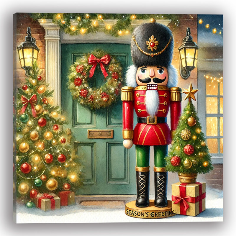 Guardian of the Festivities: Casse-noisette, art mural sur toile, H 20 po x l 20 po