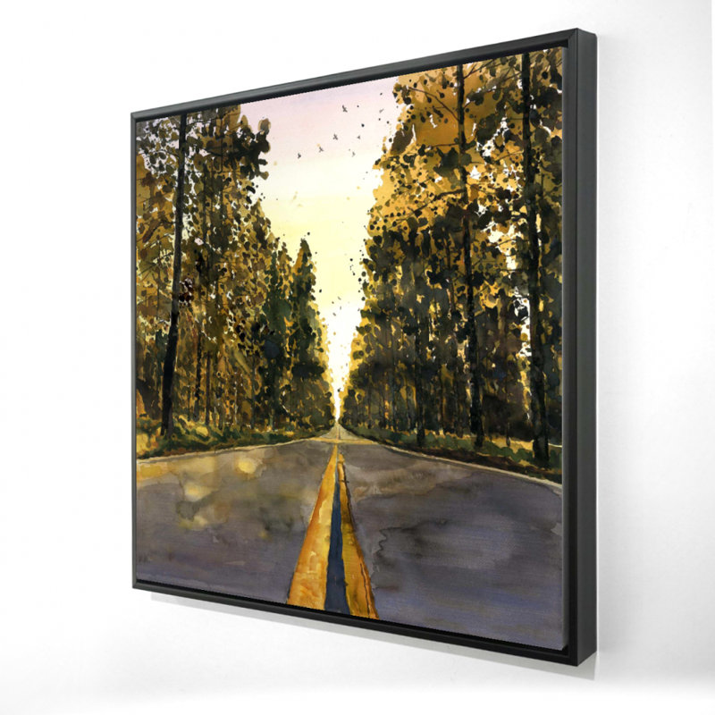 Long Road, reproduction sur toile, H 24 po x l 24 po