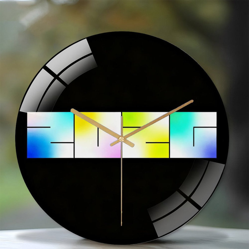 Horloge murale 12 po 1226 | Mouvement à quartz silencieux, Multi-couleur