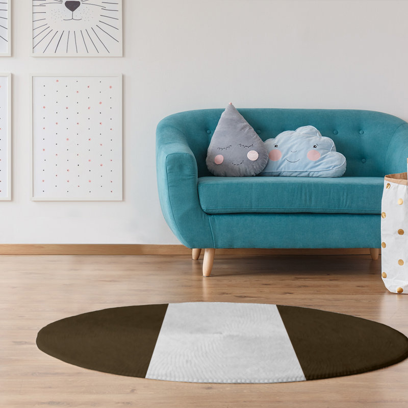 Chenille Indoor Rug, Round 5'
