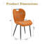 Ensemble de 4 chaises de salle à manger en tissu avec poignée intégrée-200086152
