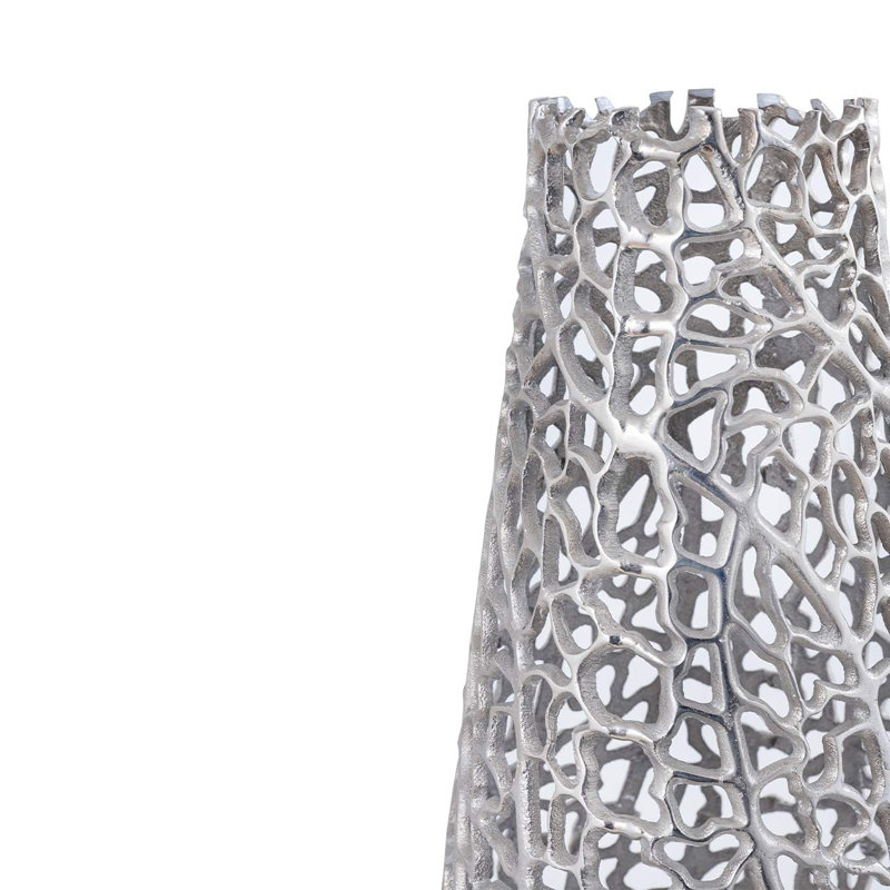 Cloyse Metal Floor Vase, 65cm H  x 21cm W  x 21cm D, Nickel