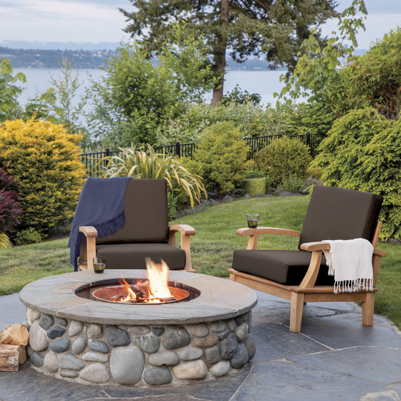 Ravenna Outdoor 4'' Back Cushion, Espresso, 23" H x 20" W x 4" D