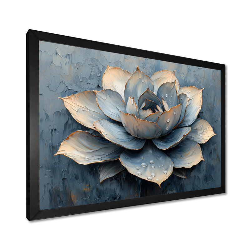 Hardiman - Floral Wall Art, Reproduction encadrée d'une seule photo, H 30 po x l 40 po, Noir