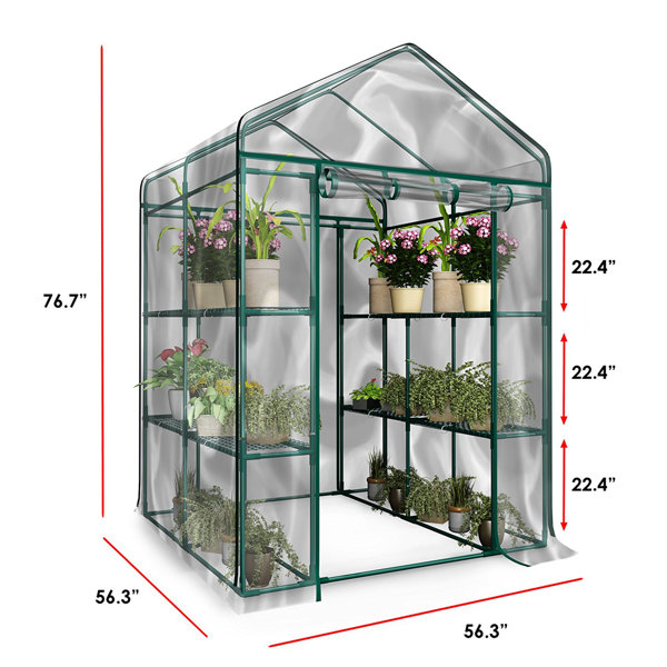 Home-Complete Mini Greenhouse-4-Tier Indoor Outdoor Sturdy Portable  Shelves-Grow Plants Seedlings Herbs or Flowers In Any 超豪華