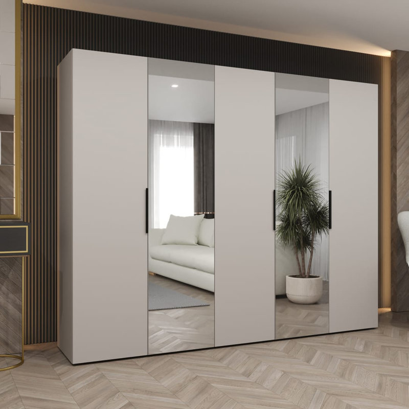 Stojadin Manufactured Wood Wardrobe, Cashmere