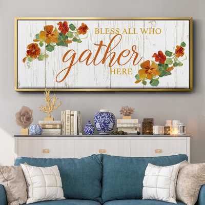 «Gather Here», toile encadrée