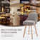 Swivel Upholstered 26''Counter Stool And Bar Stools With Full Back And Solid Wood Frame