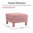Boucle Upholstered Ottoman For Sectional-116784694