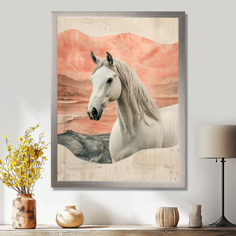 Dorla - Décoration murale animaux, Reproduction encadrée d'une seule photo, Argent argent, H 32 po x l 24 po