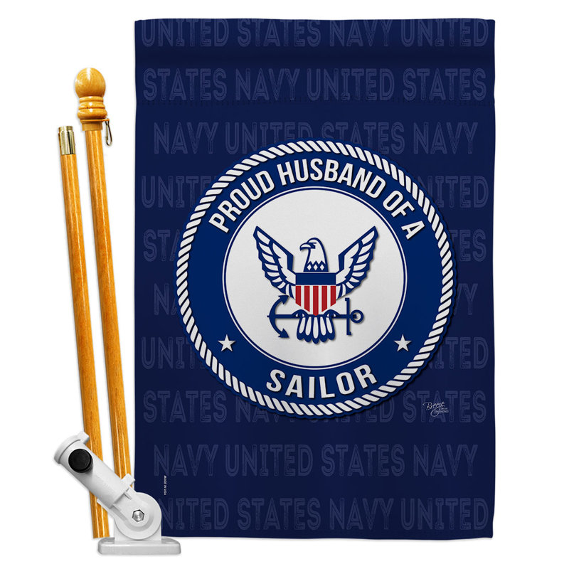 Double Sided 40'' H x 28'' W Polyester Flag Set