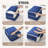 Comforter Storage Bags 4 Pack - Large Capacity Space Saving Compression Storage Organizer For Blankets, Bedding, Pillows, Duvets With Zipper Window And Reinforced Handles