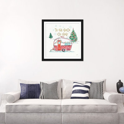 «Christmas in the Country VI», art textuel sur toile