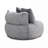 Large Padding Bean Bag With 3 Pillows & Stripes, Corduroy Fabric Chair with Filler, 5 Colors, Stuffed Accent Sofa Lounge Floor Sofa for Gaming, Reading-1453353091