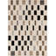 Tapis géométrique à motif géométrique crème et brun brun-778849511