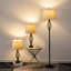 Ensemble de lampes de table et de plancher en fer forgé Gimbya avec interrupteur à 3 voies (ensemble de 3)-1160647181
