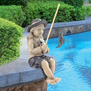 Fishing Boy Statue - 27.5