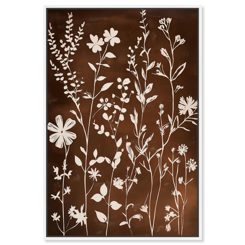 Toile «Void Verdancy II» par Art Remedy, H 25 po x l 17 po, Cadre blanc