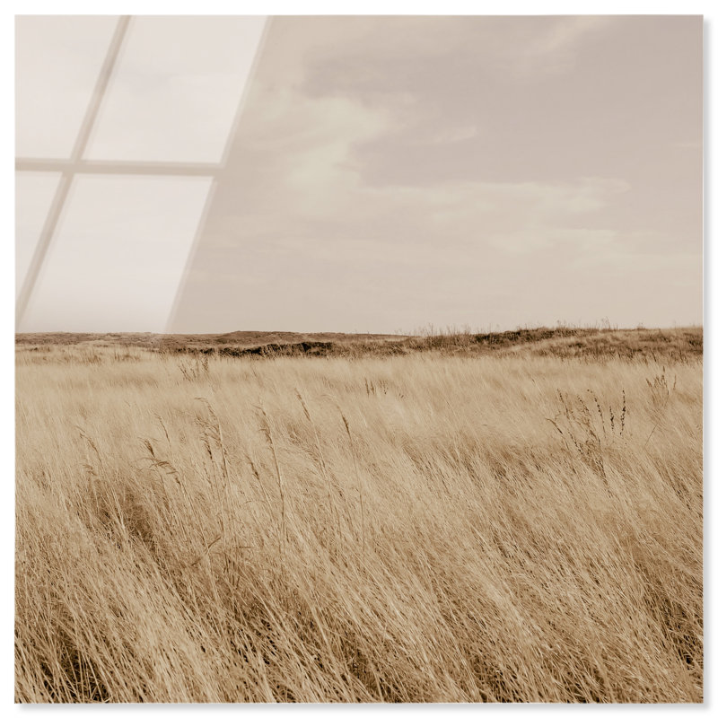 Golden Nature Print by Oliver Gal, 12" H x 12" W, High-Gloss Acrylic Print