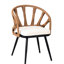 Extérieur élégant avec chaises en PE et table contemporaine-1823667936