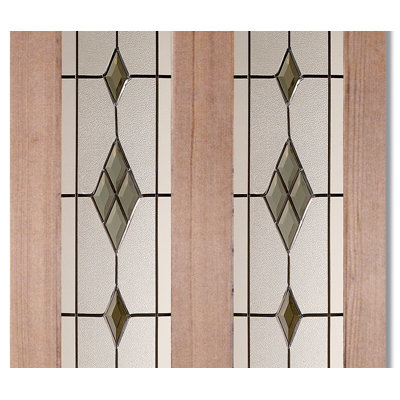 Smoked Abe Lead Internal Door Glass Pack