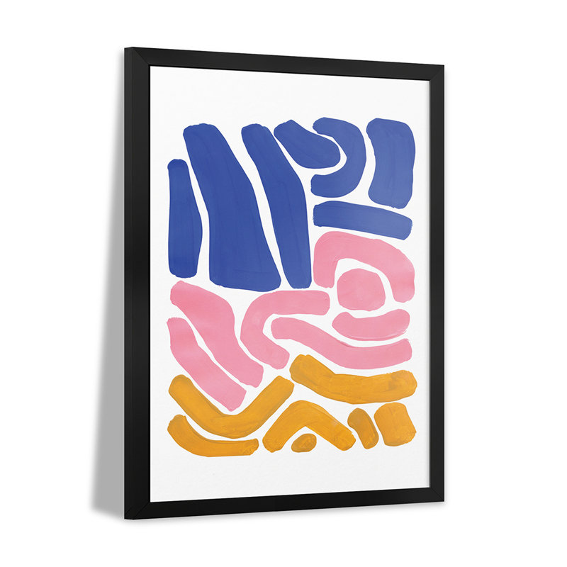 Pastel Tribal Maze - reproduction d'art murale - affiche de galerie, H 32 po x l 24 po