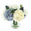 Hydrangea Arrangement with Thistle and Viburnum