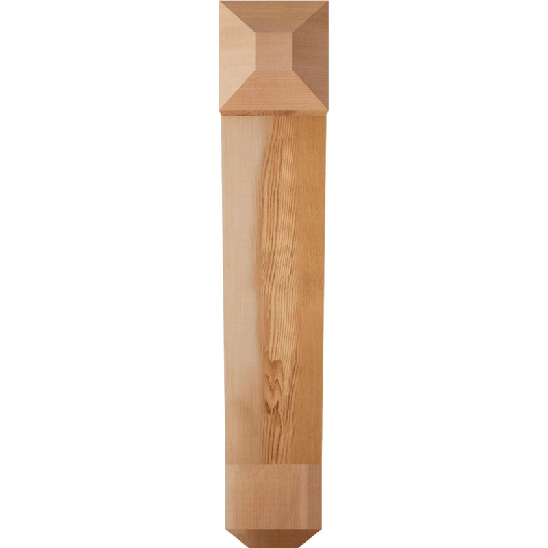 Support pour artisan traditionnel, Cèdre rouge de l'Ouest (lisse), H 22 po x l 4 po x P 14 po
