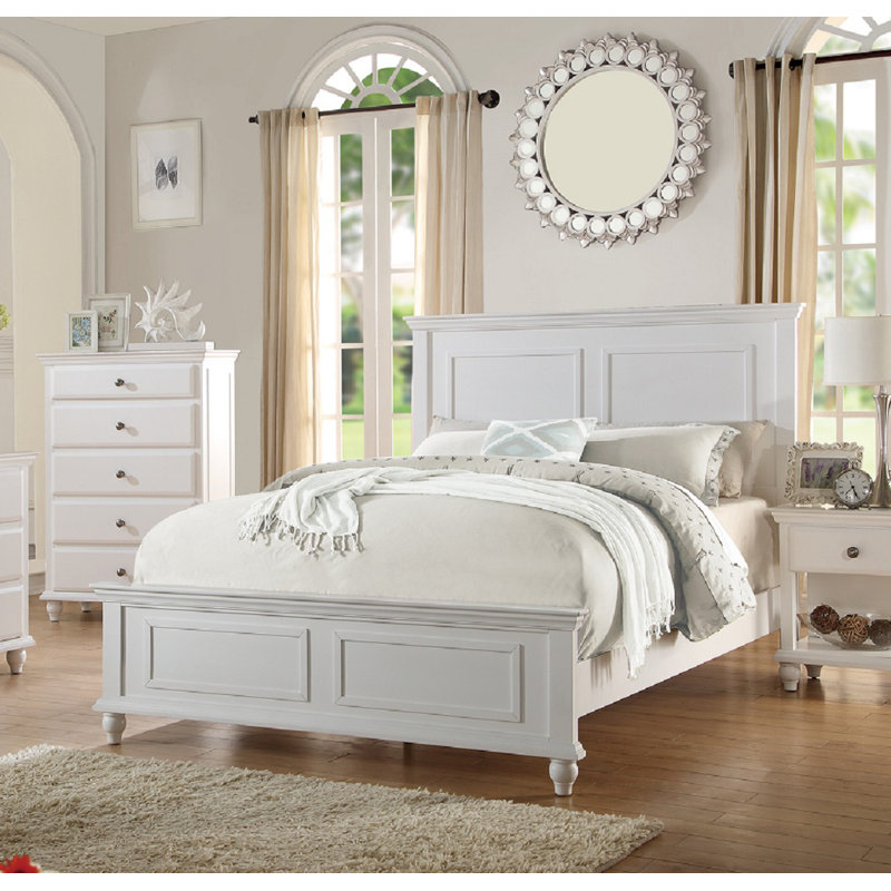 Standard Bed, White, King