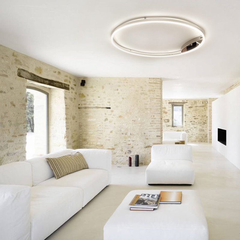 LED wall and ceiling lamp Ring 60 dimmable, White