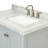 Ariel Cambridge 36 In. Right Offset Vanity With 2 In. Carrara Marble Countertop-109078780