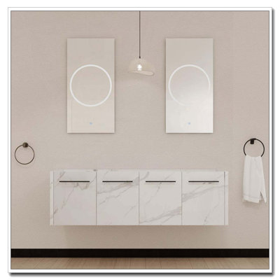 Wall Mounted Bathroom Vanity Main Cabinet Without Top Sink