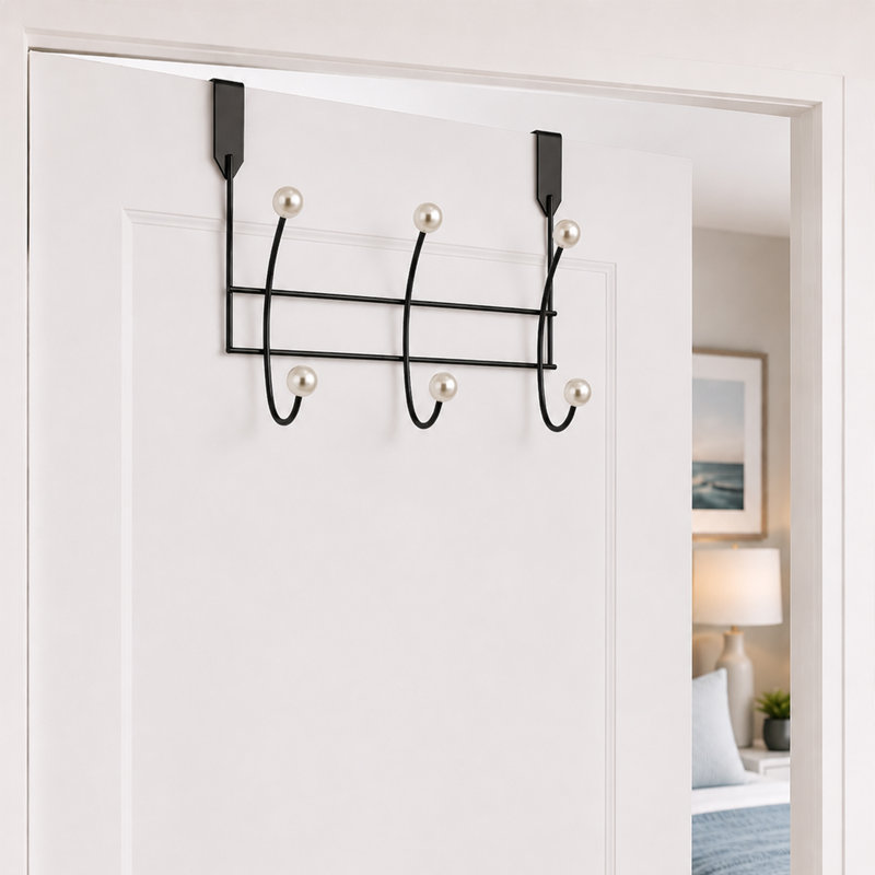 Akoya Over Door Storage Hooks, Matte Black