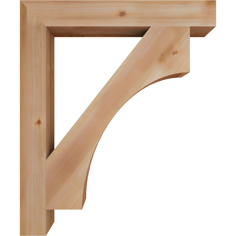 Support Westlake Block, Cèdre rouge de l'Ouest (lisse), H 36 po x l 3,5 po x P 30 po