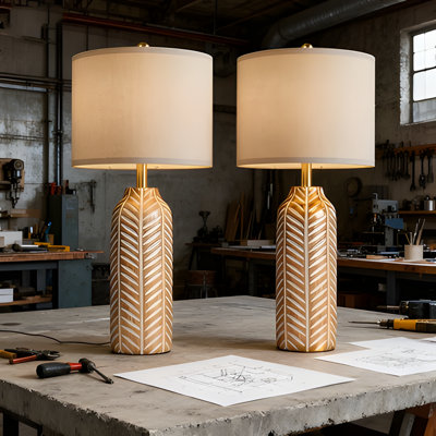 Ensemble de 2 lampes de table Farmhouse